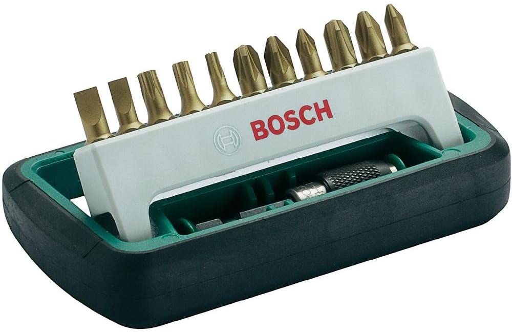 Bosch 2608255990 Screw Bits Titanium with Phillips/Pozidriv/Torx Heads Set of 11, Variety Pack