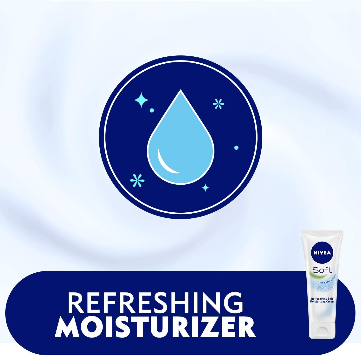 NIVEA SOFT 75ML MOISTURISING CREAM FACE/BODY/HANDS NEW - TRAVEL SIZE - Image 4