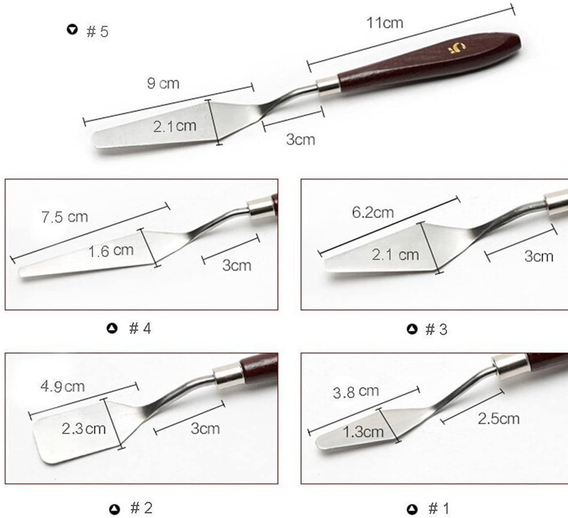 5-Piece Painting Knife Set - Image 3
