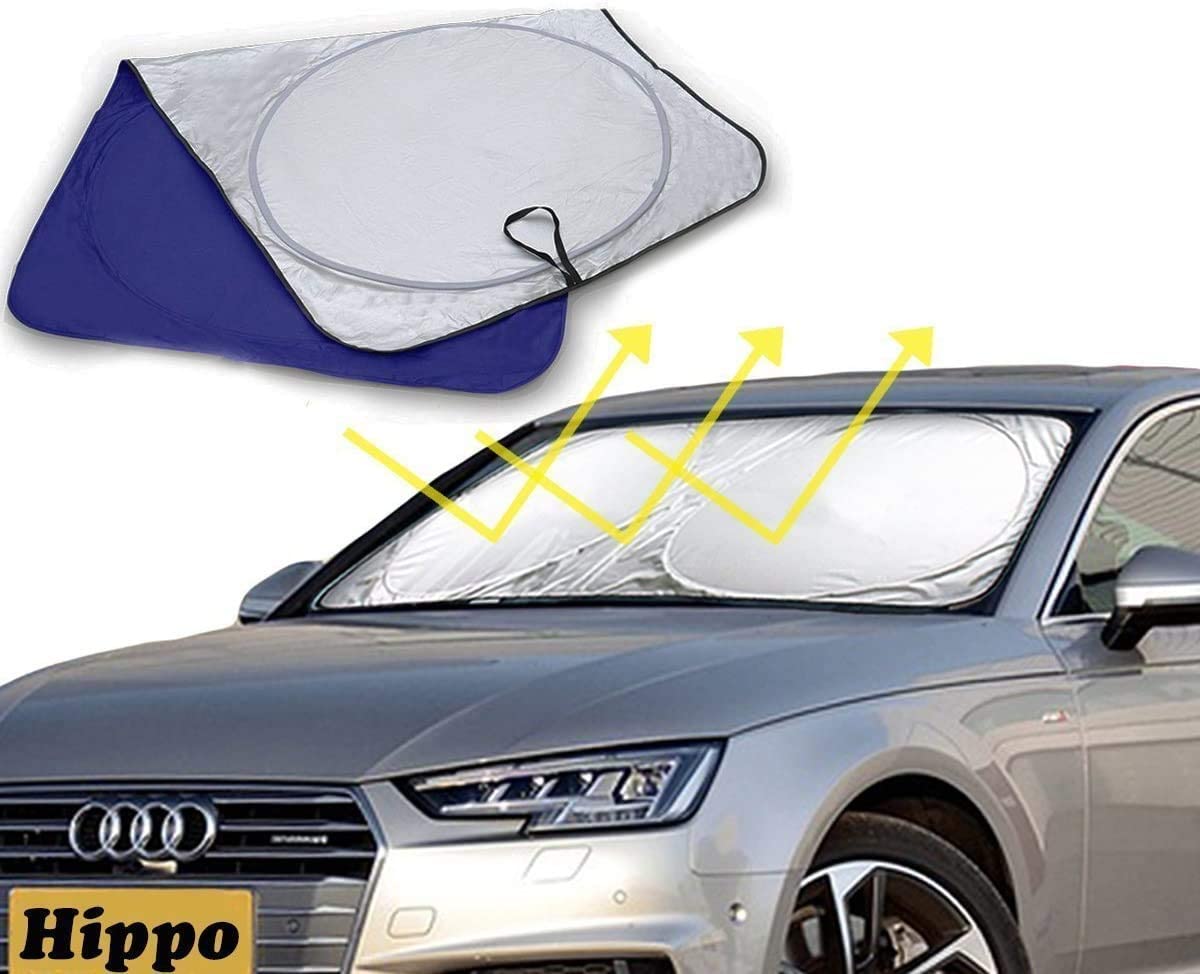 Big Hippo Foldable Car Sun Shade, Front Window Sunshades, Front Car