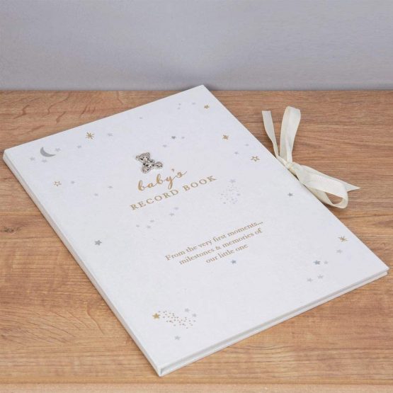 Baby's A4 Baby Record Keepsake Book Christening Baptism New Birth Gift White - Image 2