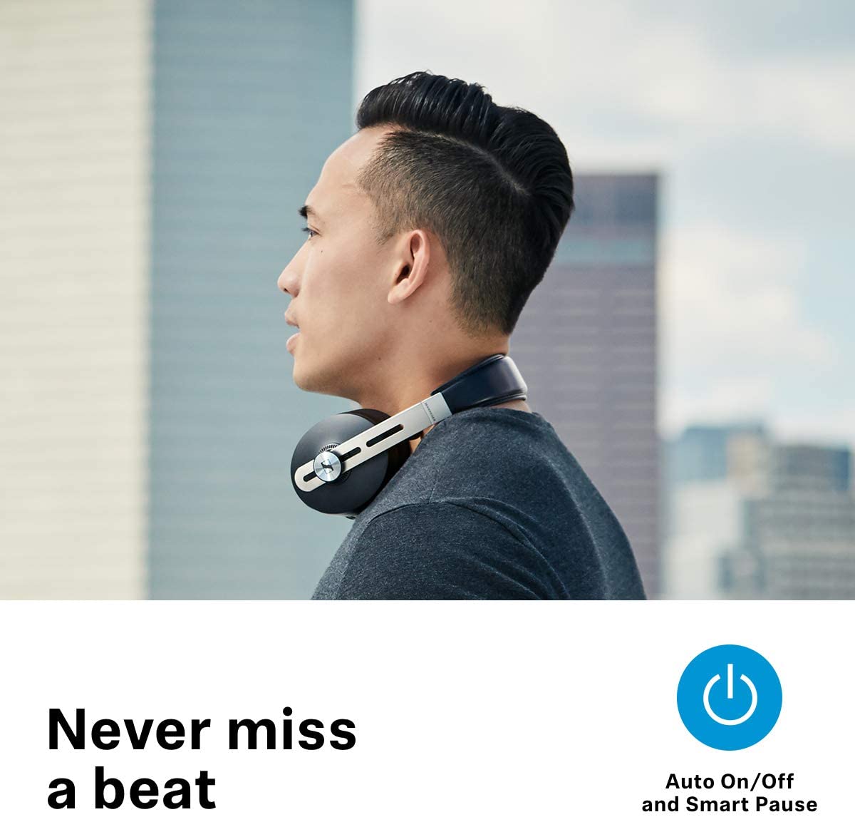 Sennheiser Momentum 3 Wireless Noise Cancelling Headphones with Alexa built-in, Auto On/Off - Image 3