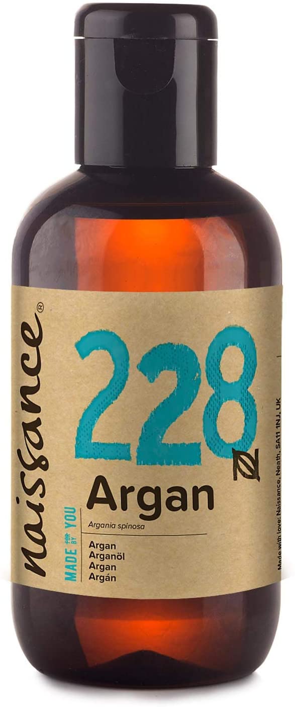 Naissance Argan Oil (no. 228) 100ml, Natural Growth Hair Mask, Anti-Ageing, Antioxidant, Vegan, Growth, Hexane Free, No GMO