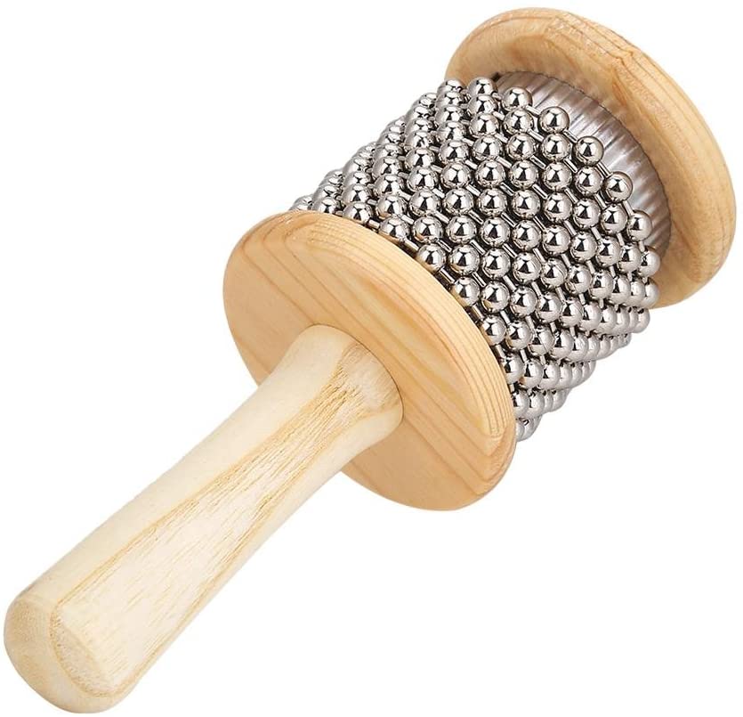 Kids Wooden Cabasa, Hand Shaker Percussion Musical Instrument, Educational Learning Toy, Durable Handheld Cabasa