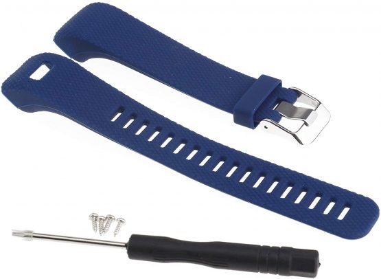 D2D Watch Strap Sports Band Bracelet Wrist Straps Embossing Replacement Compatible with Fitness Watch GARMIN Vivosmart HR+ Plus