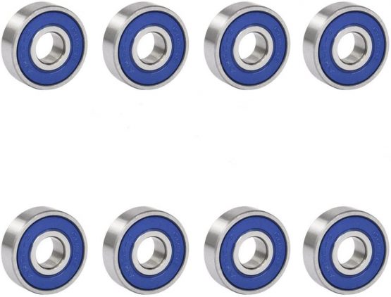 TRIXES 8 Frictionless Abec 9 Sealed Skateboard Roller Skate Bearings