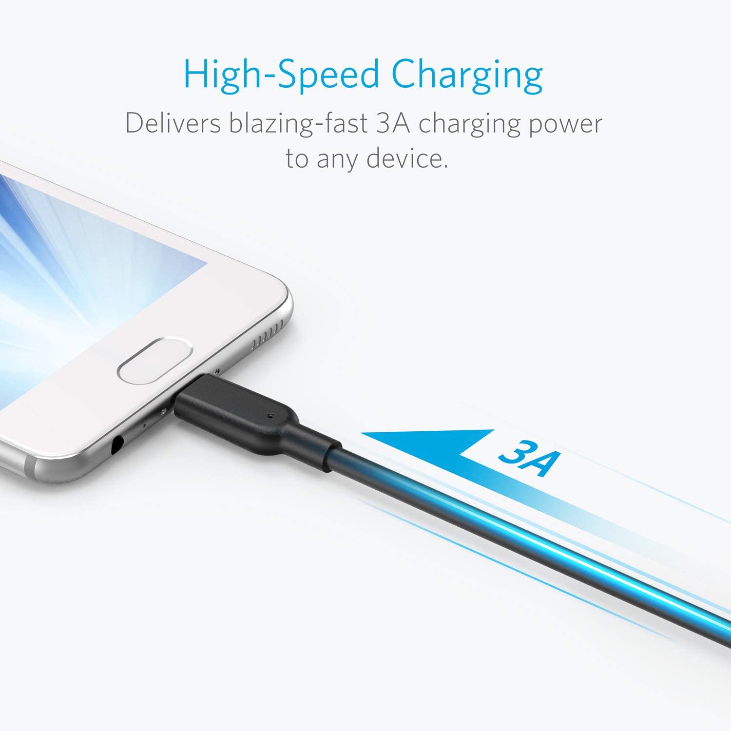 Anker Powerline II USB-C to USB 3.1 Gen2 Cable (3ft), USB-IF Certified for Samsung Galaxy Note 8, S8, S8+, S9, S10 - Image 3
