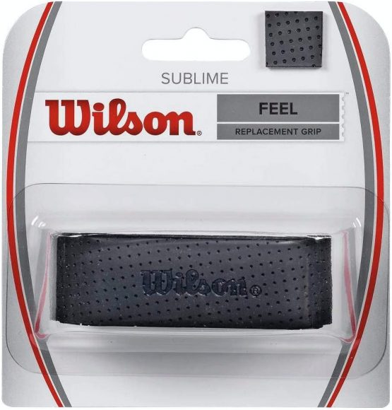 Wilson Sublime Feel Tennis Racket Overgrip Sublime Feel, Black, Pack of 1