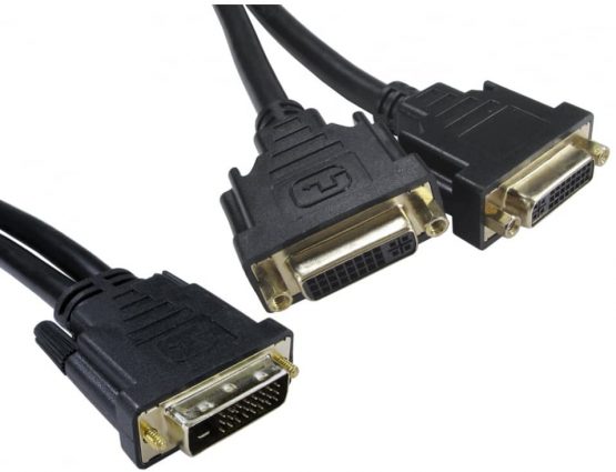 World of Data DVI-D Splitter Cable Adapter - Duplicate your image on TWO displays - Image 2