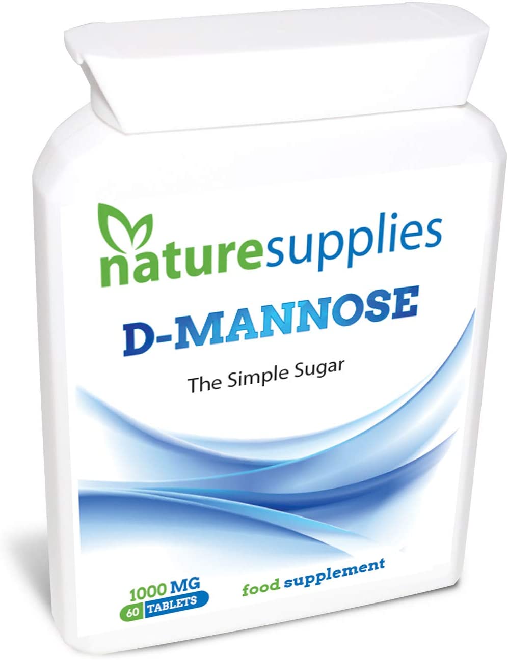 D-mannose Tablets 1000mg, 60 Pack – Cystitis UTI Natural Relief