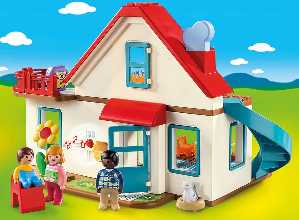 Playmobil 1.2.3 70129 Family House, For Children Ages 18 Months, Multicoloured, standard size - Image 2