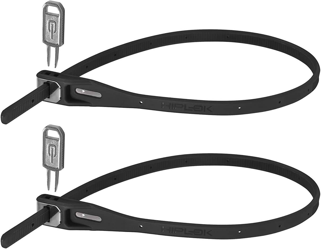 Hiplok Z LOK Bike Lock/Bike Helmet Lock x 2 (Twin Pack), Black. Lightweight Zip Tie, Steel Core