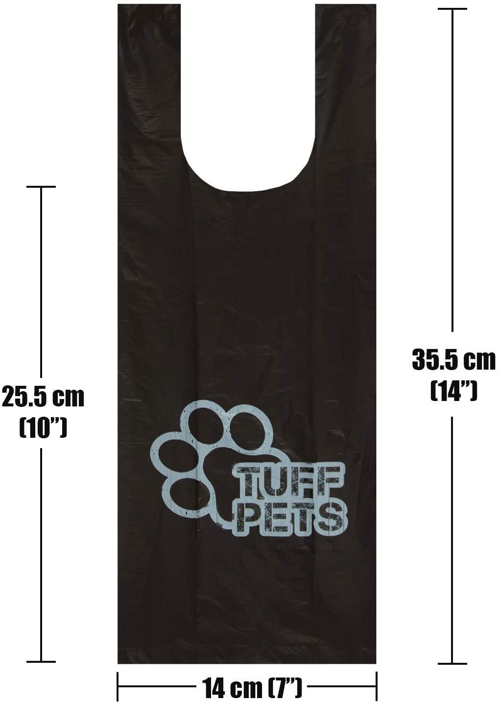 Tuff Pets, Dog Poop Bags Rolls With Tie Handles, 16 Rolls of Biodegradable Poo Bags - Image 3