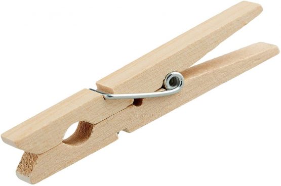 Pack of 100 wooden clothes pegs (2 x pack of 50) - Image 3