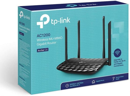 TP-Link AC1200 Wireless Dual Band Full Gigabit Wi-Fi Router, Wi-Fi Speed Up to 867 Mbps/5 GHz + 300 Mbps/2.4 GHz, 4+1 Gigabit Ports, Dual-Core CPU, Parental Control, Easy setup (Archer C6 V3.2) - Image 4