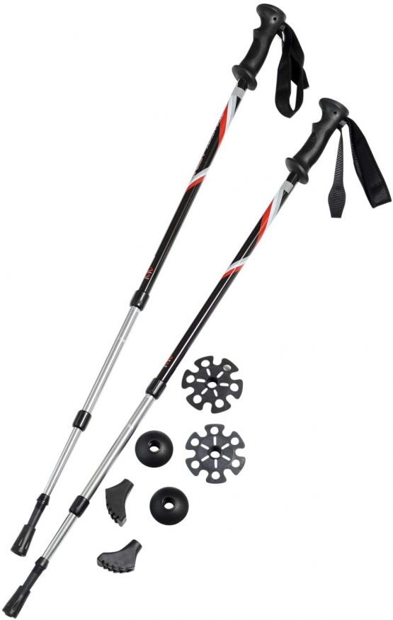 Pair of Trekrite Active Antishock Telescopic Power Walking Poles/Hiking Sticks with Accessories - Image 4