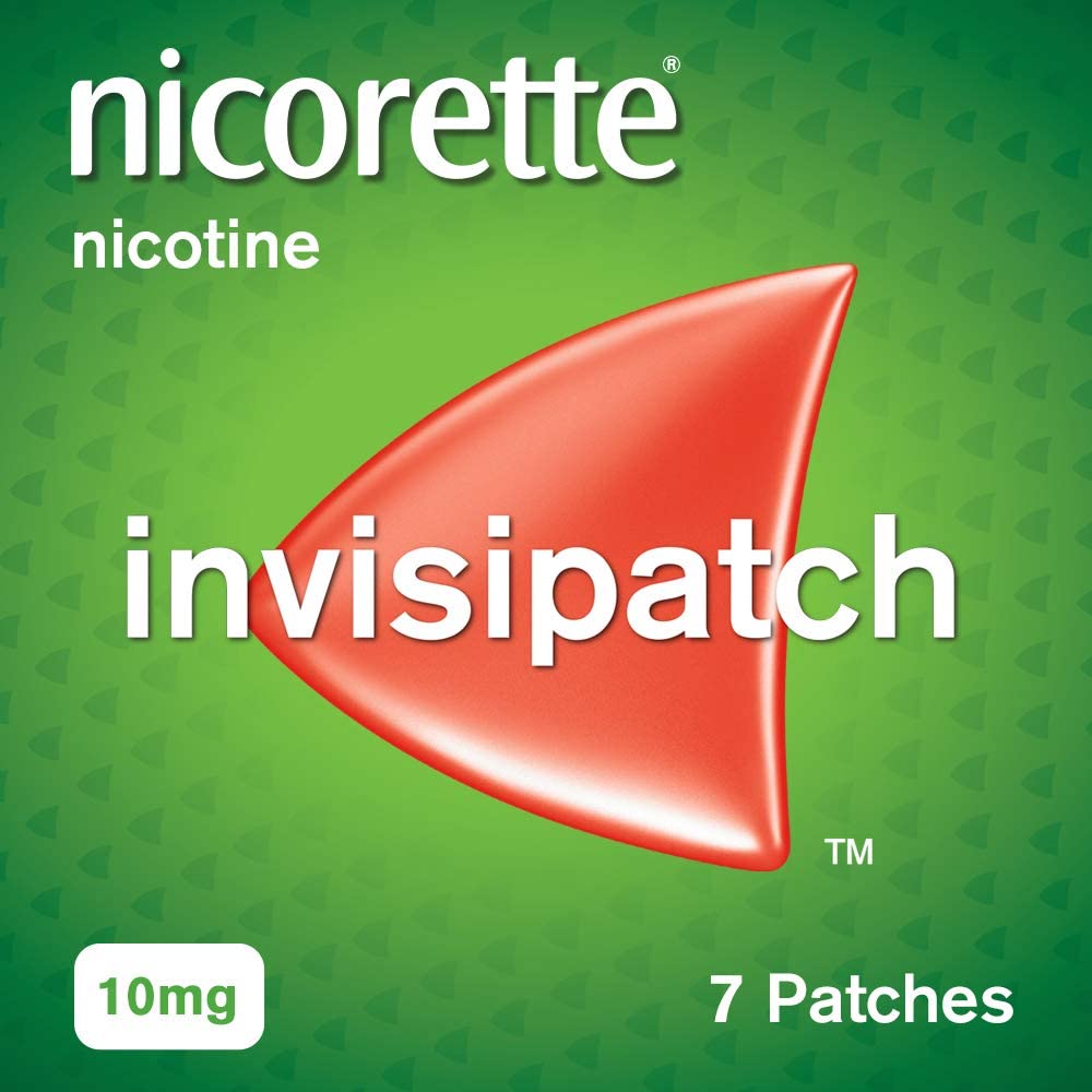 Nicorette InvisiPatch, Nicotine Patches Step 3, 10mg, 7 count, Effective and discreet Stop Smoking and Stop Vaping Aid