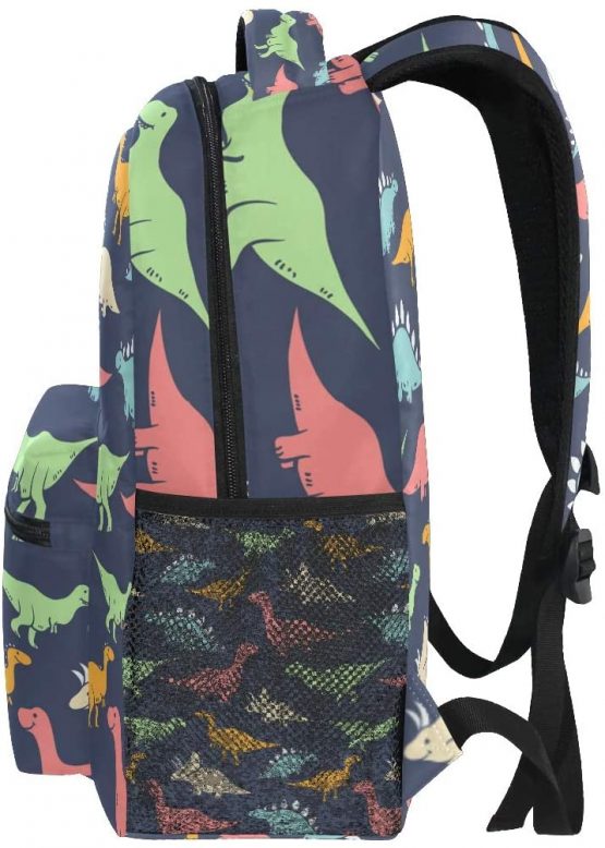 Boys Dinosaur Backpacks for School Cute Dino Pterosaur Navy Bookbags for Kids Teen Toddler Fashion Daypack Rucksack Travel Laptop Bag - Image 4