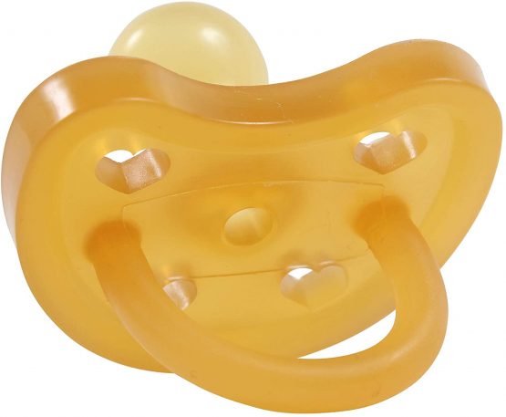 SWEETIE Rubber Orthodontic Pacifier Heart Shape Rubber 1 Count (0-6 Small) - Image 3