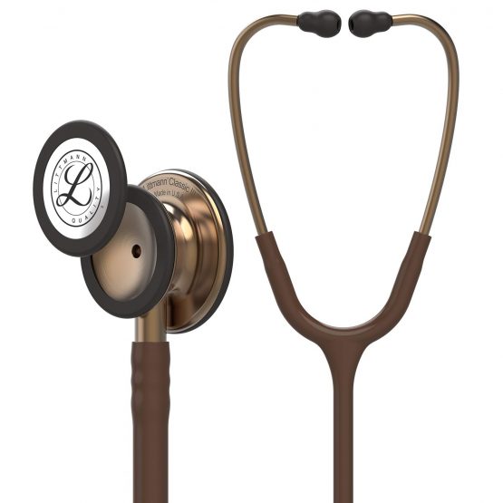 3M Littmann Classic III Stethoscope, Copper-Finish Chestpiece, Chocolate Tube, 69 cm, 5809