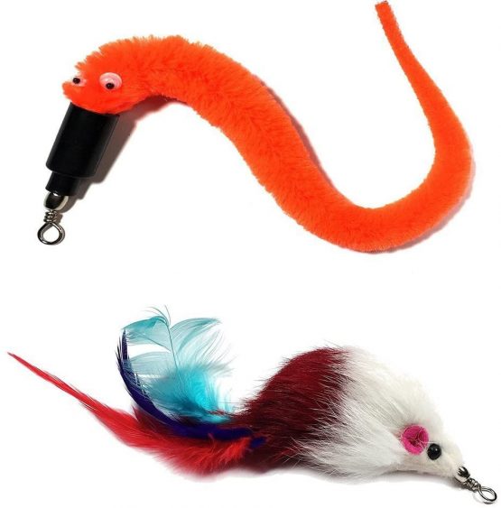 onebarleycorn - Cat Toys Feather Refills for Cat Wand Toys Interactive include Replacement Feathers - Image 2