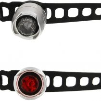 CatEye Orb Front & Rear Polished Black Light Set