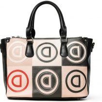 Desigual Women's Bols_Logo Patch Safi Handbag Beige (Beige)