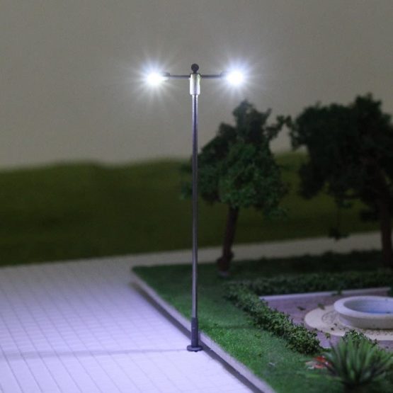 Evemodel LQS11W 10pcs Model Railway Train Lamp Post Street Bright White Lights N TT Scale LEDs NEW - Image 3