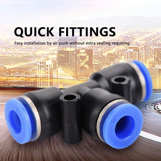 40 Pcs/Set 4 Shapes Air Push Quick Fittings 6 x 4 mm or 0.24 x 0.16 inch Quick Connect Push in to Connect Water Tube Fitting - Image 2
