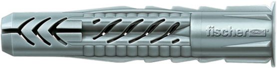 Fischer 71545 Dowel, Grey, 12 x 70 mm, Set of 25 Pieces