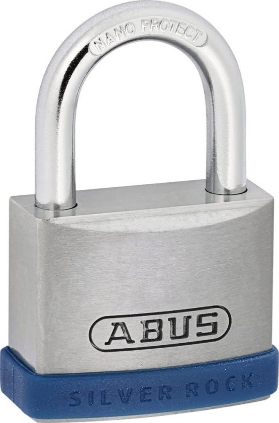 ABUS 79262 Rock Padlock/Lock with Key, Silver/Blue, 40mm - Image 3