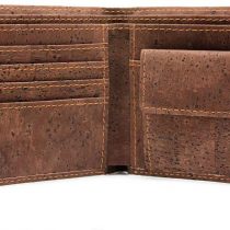 Boshiho Cork Wallet, RFID Blocking Vegans Wallet for Men & Women Slim Design Bifold Purse with Coin Pocket Card Slots Eco Friendly Vegetarian Gift (Cork-1)