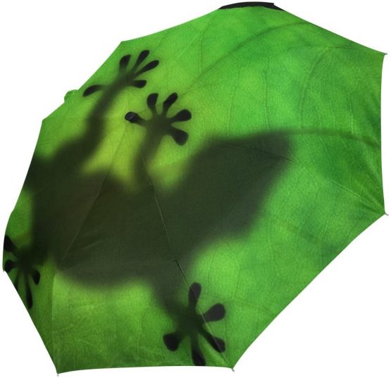 Folding Umbrella Colorful Letters On Red Print Rain Sun Compact Automatic Umbrella Sunblock Windproof for Women Men Girls Boys - Image 2