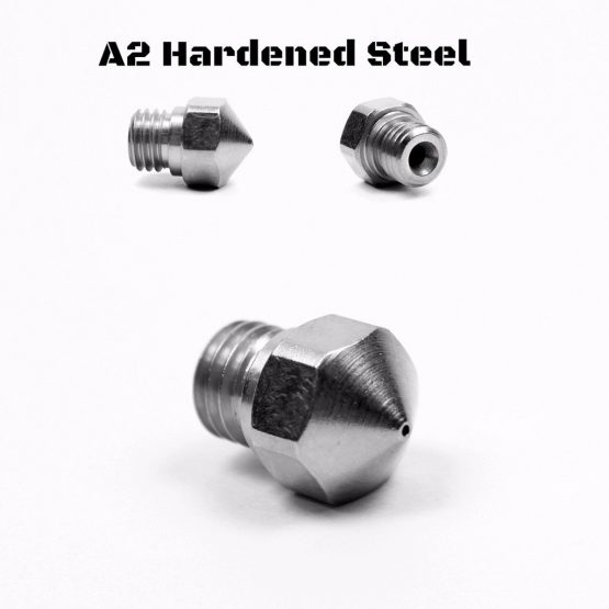 micro swiss M2558-04 Nozzle for MK10, All Metal Hot end, ONLY A2 Hardened Steel, 0.4 mm - Image 4