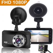 ORSKEY Dash Cam Front and Rear 1080P Full HD Dual Dash Camera In Car Camera Dashboard Camera Dashcam for Cars 170 Wide Angle HDR with 3.0" LCD Display Night Vision Motion Detection and G-sensor