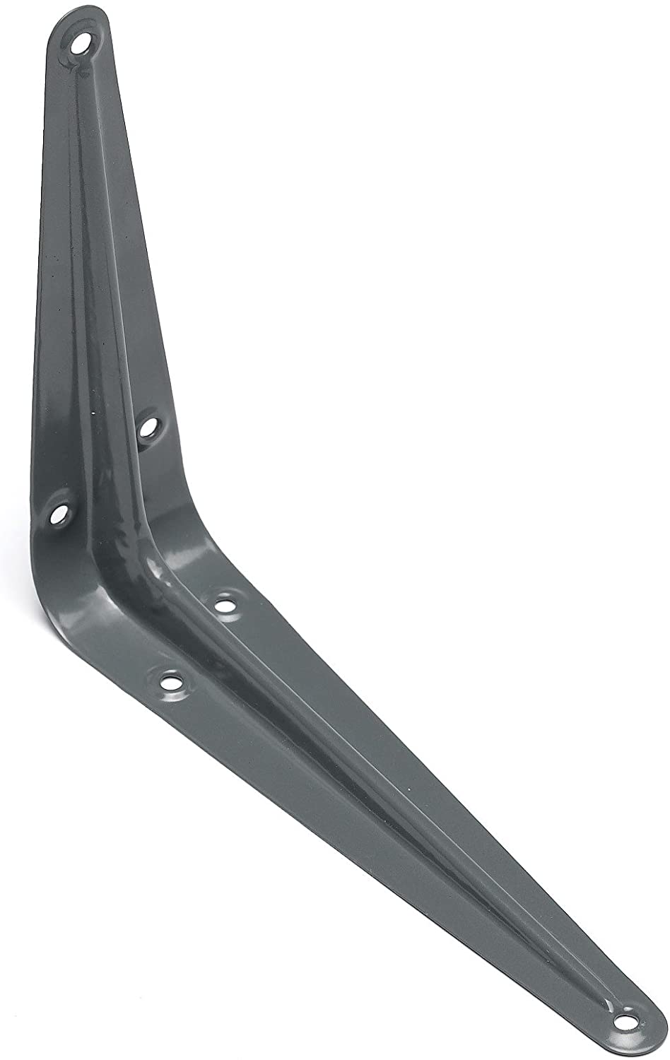 Merriway BH05658 (20 Pcs) London Style Shelf Bracket, Grey 225 x 175 mm (9 x 7 Inch), Load 20 kilogram - Pack of 20 Pieces