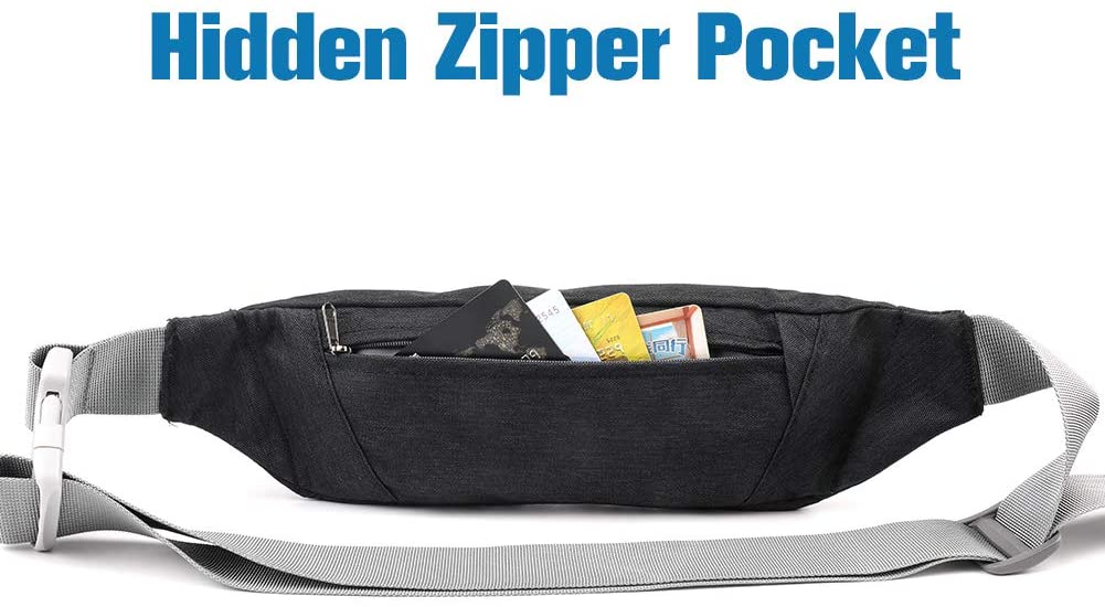 Waterfly Waist Bag Fanny Pack Bum Bag Slim Water Resistant Running Belt for Sports Running Cycling Hiking Walking - Image 3