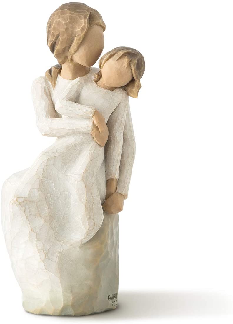 Willow Tree Mother Daughter Figurine, Multicolor, 4.75 x 4.5