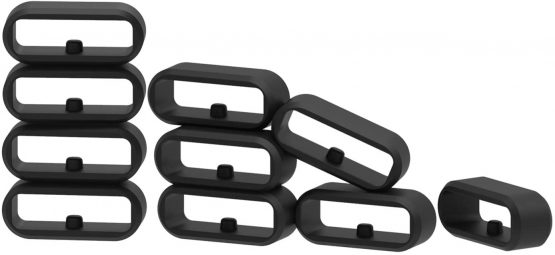 Chofit Security Loop for Fenix 5S Watch Strap, Replacement Silicon Fastener Ring Connector Security Loop Band Keepers Holders Compatible with Garmin Fenix 5S/Fenix 6S/Vivomove HR Smartwatch(Black) - Image 2