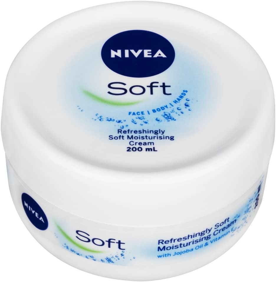 NIVEA BODY SOFT MOISTURISING CREME 200ML, White, 200 ml (Pack of 1)