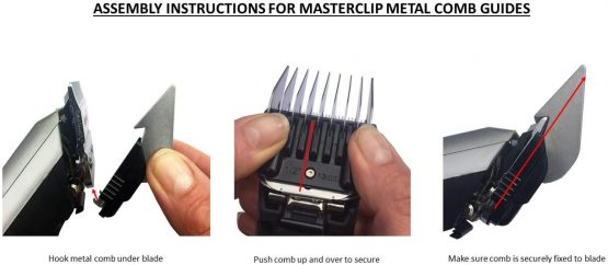 Masterclip Metal Comb Guides Attachments Pack of 4 to fit A5 Dog Clippers (3mm, 6mm, 10mm, 13mm) - Image 3