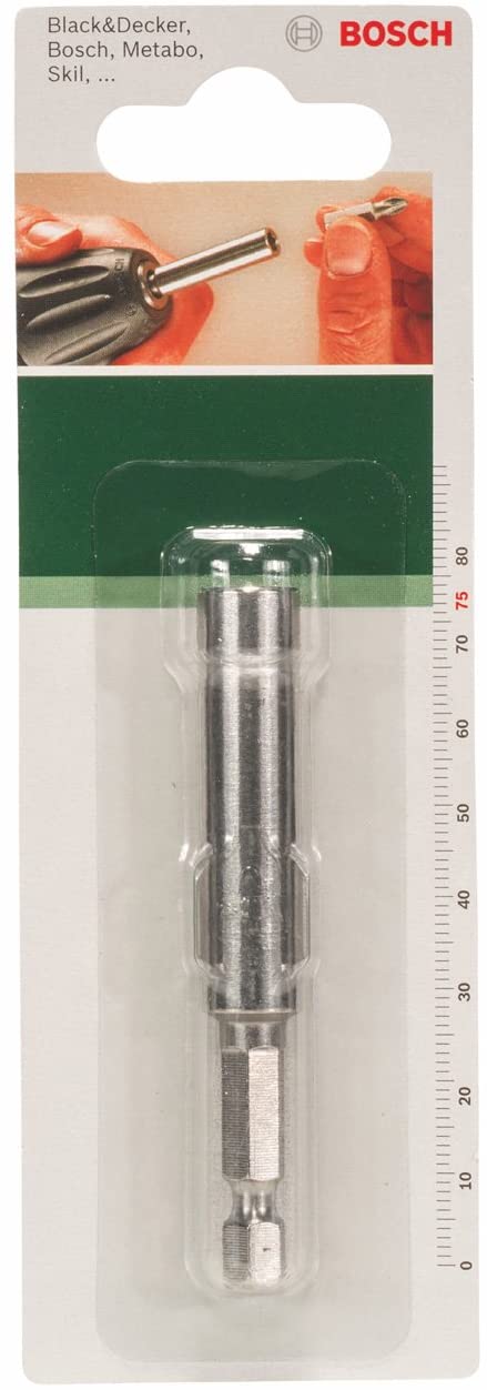 Bosch 2609255901 75mm Universal Bit Holder with Permanent Magnet and Spring Ring, 75 mm - Image 2
