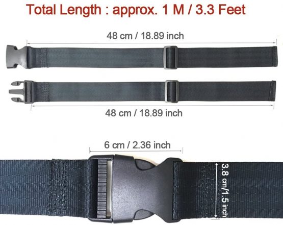ZARPMA Baby 2 Point Safety Belt,Safety Harness for Child Kid Infant Safe Strap for Pushchair,HighChair,Child Chair,Stroller(1M Length) - Image 2