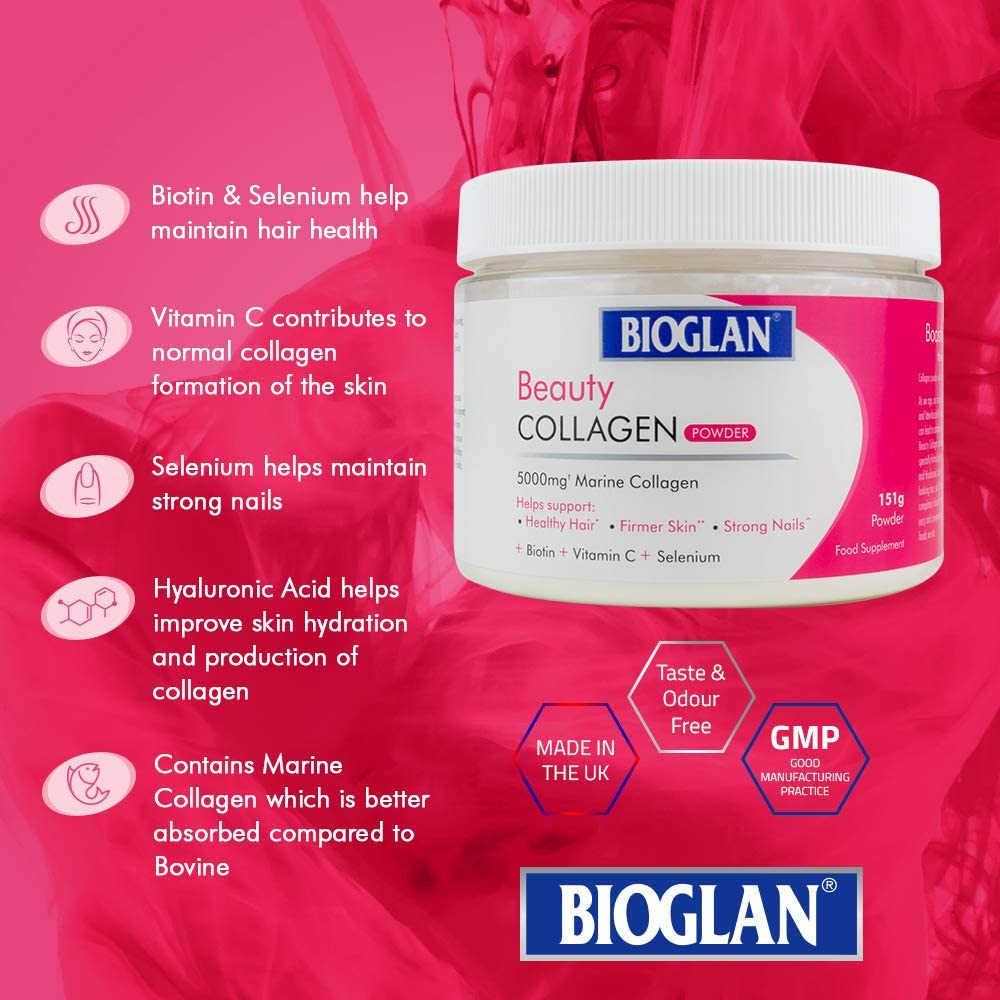 Bioglan Collagen Powder, White, 151 g (Pack of 1) - Image 2