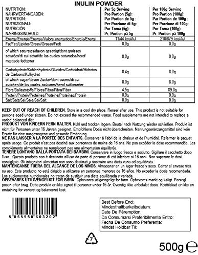 Bulk Inulin Powder, High in Fibre, 500 g, 100 Servings, Packaging May Vary, 500 g (Pack of 1) - Image 2