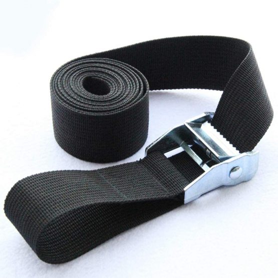 SAIYU Lashing Strap Adjustable Ratchet Tie Down Straps Heavy Duty Tension Belts Cargo Straps with Quick Release Cam for Trucks Bicycle Boat Trailer Sup Kayak Car Luggage Strap, Black, 2 PCS, 3M*25mm - Image 4