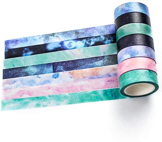 Yubbaex Washi Tape, Decorative Tape Scrapbook Supplies for DIY, Decorative Craft, Gift Wrapping, Scrapbook (Dream 7)