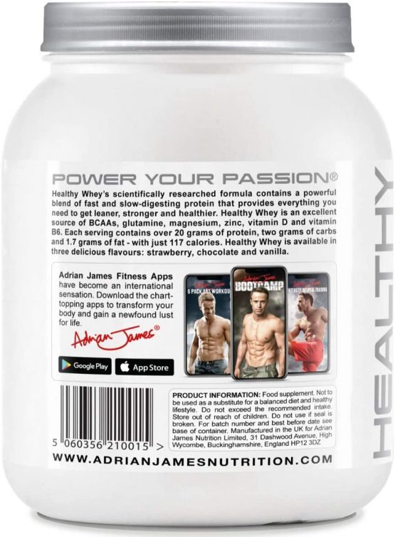 Adrian James Nutrition Healthy Whey Protein Powder for Men & Women