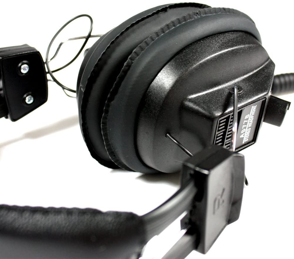 Soundlab Black Stereo Headphones Coiled Cable With Volume Control - Image 2