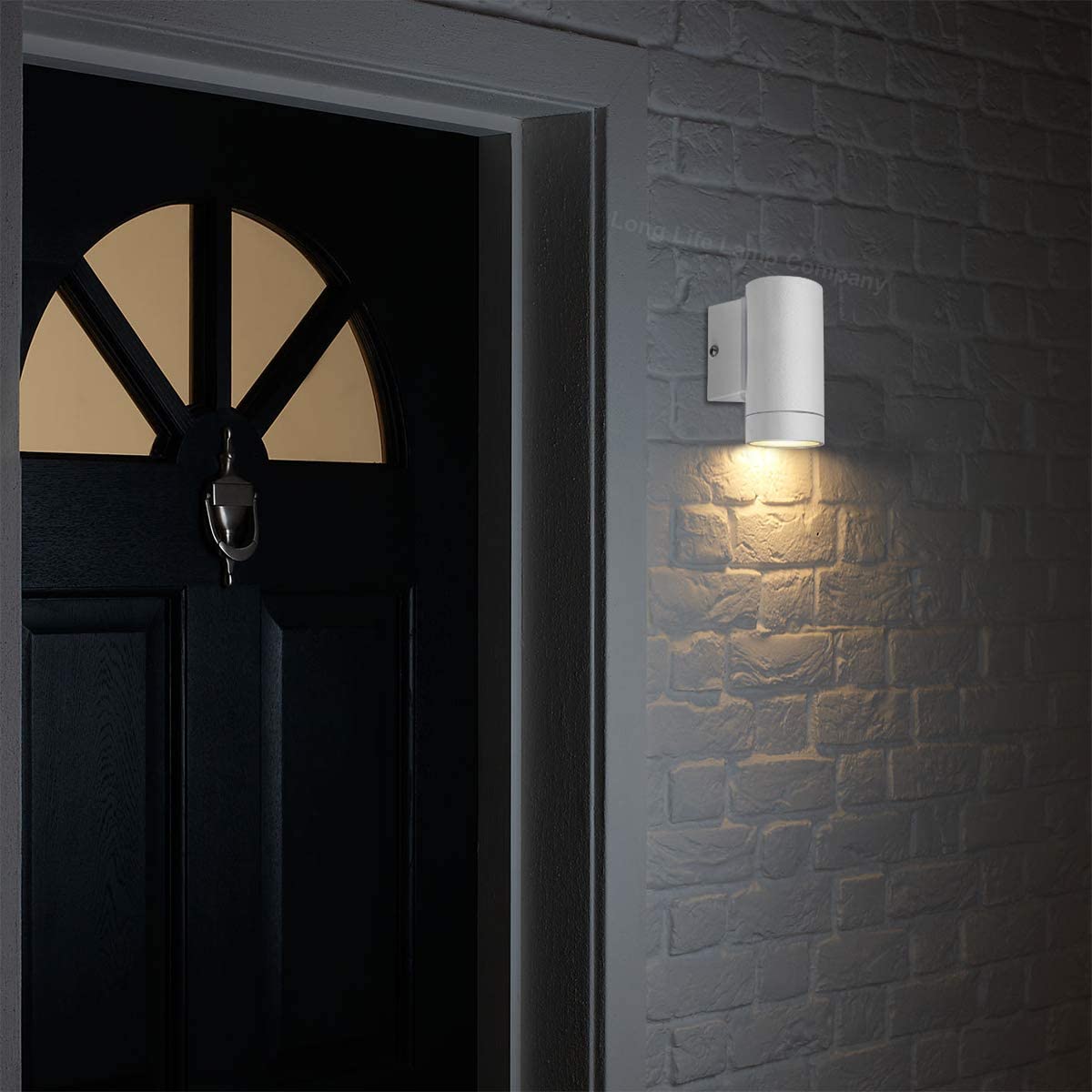 Long Life Lamp Company Stainless Steel White Finish Outdoor Wall Light IP65 Exterior Interior Wall Light ZLC053W - Image 3